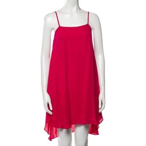 Alice and Olivia trapeze magenta dress